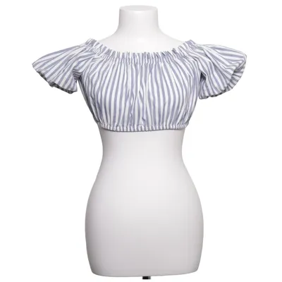 Crop top (Blauw, Wit) van Pull & Bear