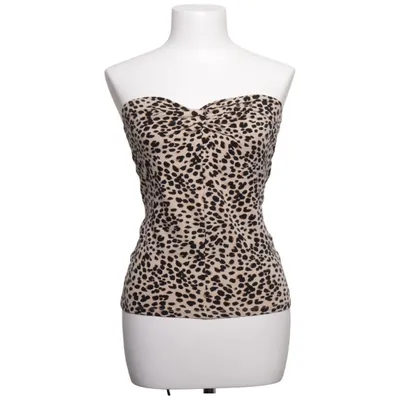 Top tube (Beige, Noir) de Divided by H&M Coton, Élasthane