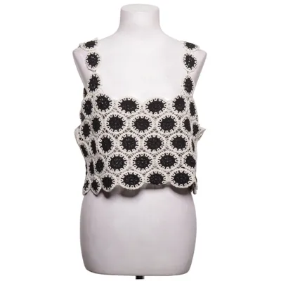 Crop top (Black, White) from Reserved