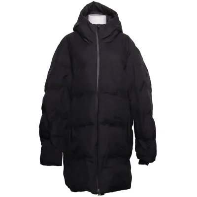 Daunenmantel (Schwarz) von Uniqlo Daune, Elasthan, Feder, Polyamid, Polyester