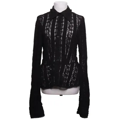 Blouse (Black) from H&M Studio Cotton, Polyester