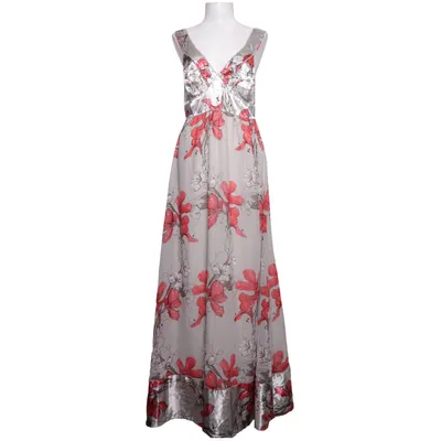 Maxikjole (Grå, Rød, Flerfarvet) fra VILA Clothes Polyester