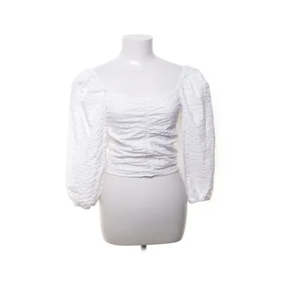 Crop top (Wit) van Monki Katoen