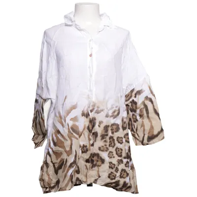 Bluse (Hvid, Brun, Flerfarvet) fra Puro Lino Linned