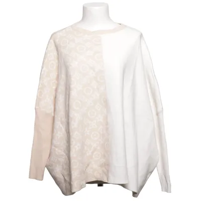 Sweater (Beige, White) from MC Lorene Polyester, Viscose