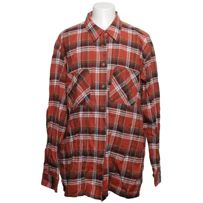 Flanellen overhemd (Oranje, Meerkleurig) van Basic Line Katoen, Polyester