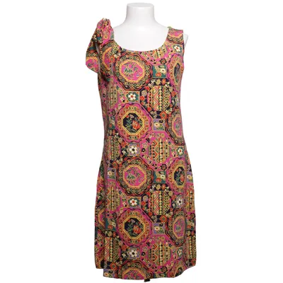 Jurk (Meerkleurig) van Vera Velour Elastaan, Viscose