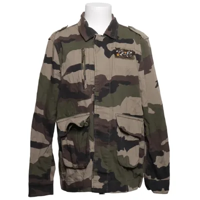 Denimjakke (Grøn, Beige, Brun) fra Bershka_BSKGIRL Bomuld