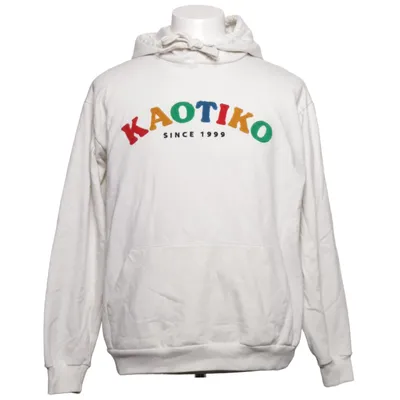 Huvtröja (Vit) från Kaotiko Bomull, Polyester