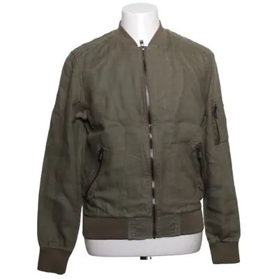 Bomberjakke (Grøn) fra Zara Man Bomuld, Linned