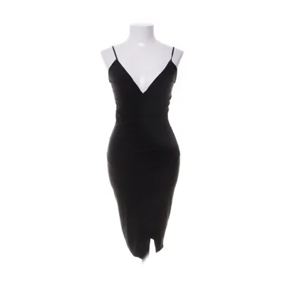Wrap dress (Black) from Missi London Elastane, Polyester