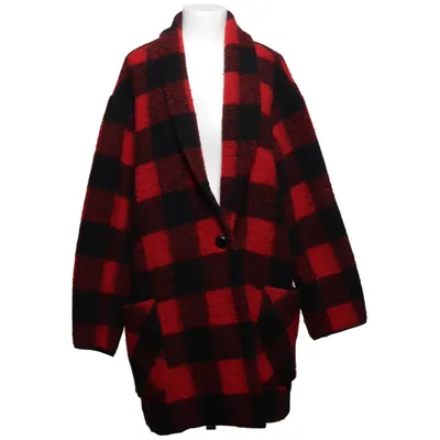Mantel (Rot, Schwarz) von Isabel Marant Étoile Baumwolle, Polyester, Wolle