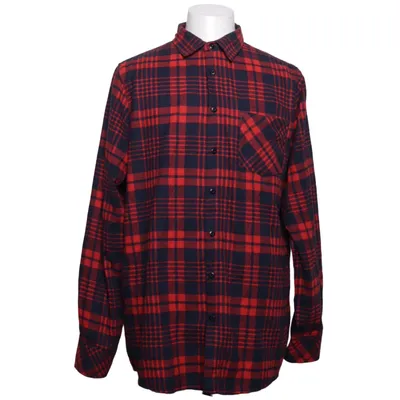 Flanellskjorta (Röd, Blå) från EP Collection Bomull, Polyester, Viskos