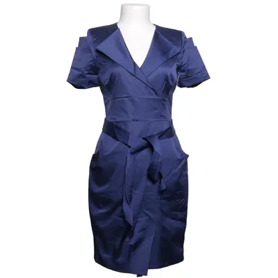 Wikkeljurk (Blauw) van Karen Millen Acetaat, Katoen, Elastaan, Viscose