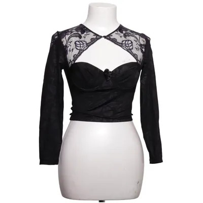 Crop top (Zwart, Lila) van Aubade Katoen, Elastaan, Polyamide, Polyester