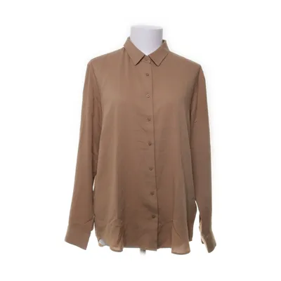 Shirt (Brown) from Uniqlo Polyester, Viscose