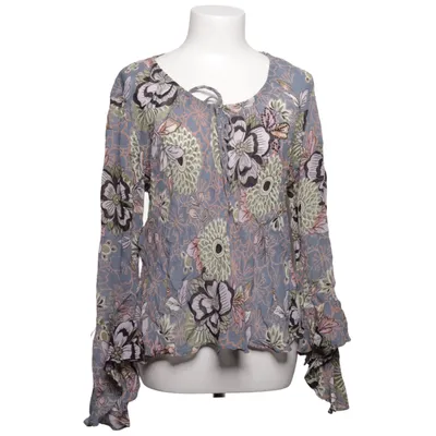 Blouse (Blue, Multicolored) from Nostalgia Viscose