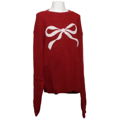Sweater (Red, Multicolored) from H&M Polyester, Acrylic, Wool, Elastane