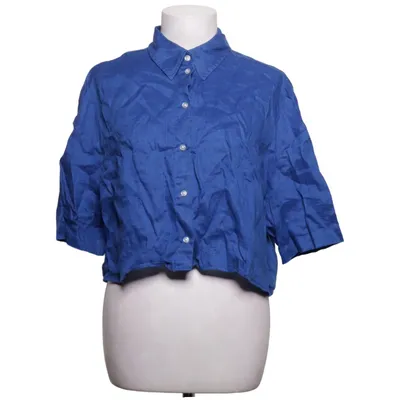 Korte mouwen shirt (Blauw) van H&M Premium Quality Linnen