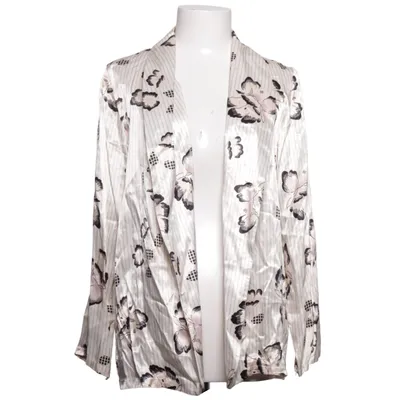 Chemise de pyjama (Blanc, Multicolore) de Verso Soie, Viscose