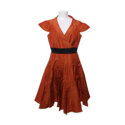 Jurk (Bruin, Oranje) van Karen Millen Polyester, Zijde, Acetaat