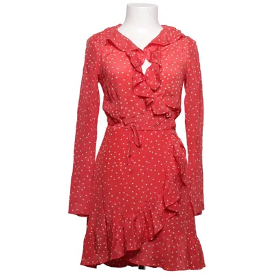 Robe portefeuille (Rouge, Blanc) de Réalisation Soie