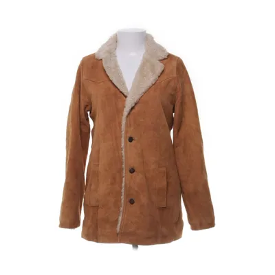 Shearling jacket (Brown, Beige) from Earl Jean Acrylic, Leather, Polyester