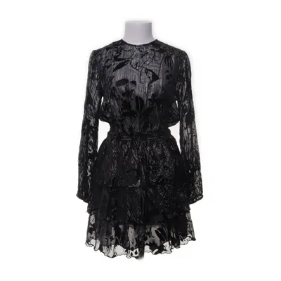 Cocktail dress (Black, Gray) from Zara Woman Metallic fiber, Silk, Viscose