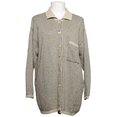 Cardigan (Beige, Black) from Lecomte Acrylic, Polyamide, Viscose