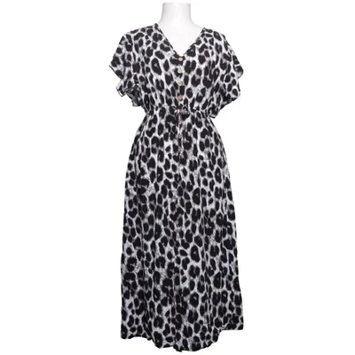 Dress (Black, White, Gray) from Defox Cotton