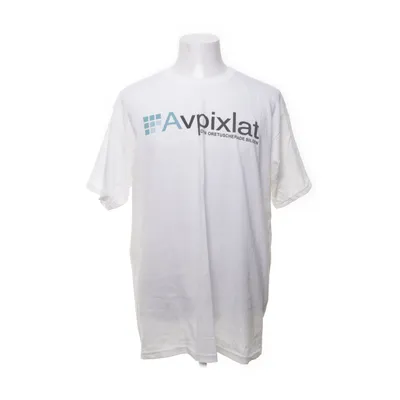 T-shirt (Vit, Flerfärgad) från Anvil Bomull