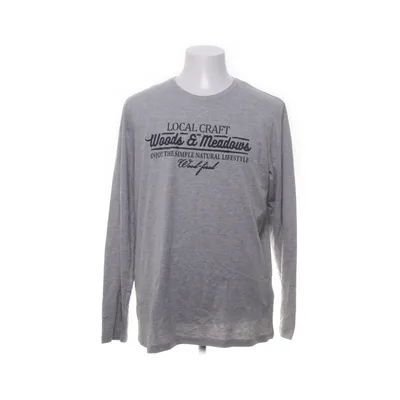 Långärmad t-shirt (Grå) från Livergy Bomull, Viskos