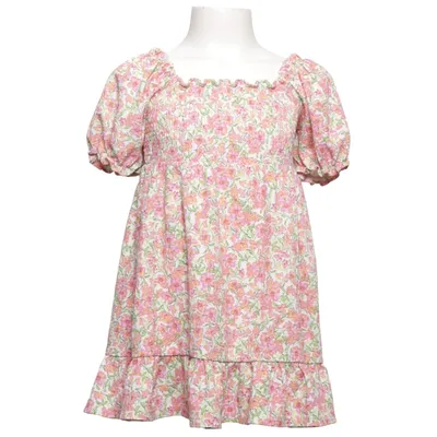 Jurk (Roze, Wit, Groen) van Koton Baby Elastaan, Polyester