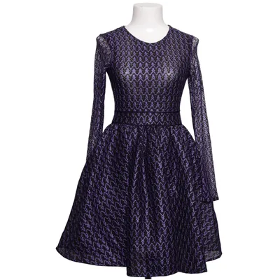 Kjole (Lilla, Sort) fra Maje Elastan, Polyester, Viscose