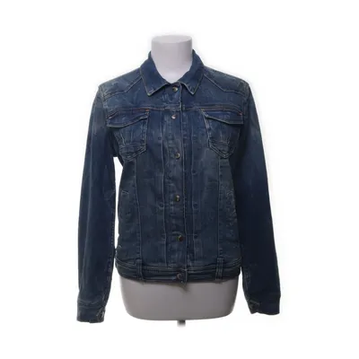 Spijkerjas (Blauw) van Wrangler Katoen, Elastaan