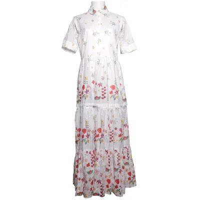 Klänning (Vit, Flerfärgad) från Weekend MaxMara Bomull