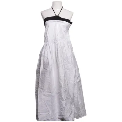 Långklänning (Vit, Svart) från H&M Studio Bomull, Metallfiber