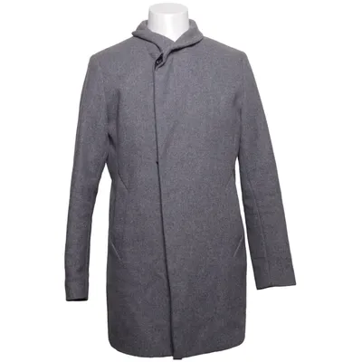 Coat (Gray) from Premium by Jack & Jones Polyester, Viscose, Wool