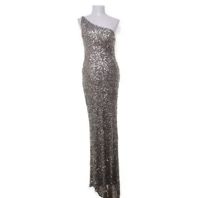 Aftonklänning (Beige, Silverfärgad) från Scala Polyester, Silke