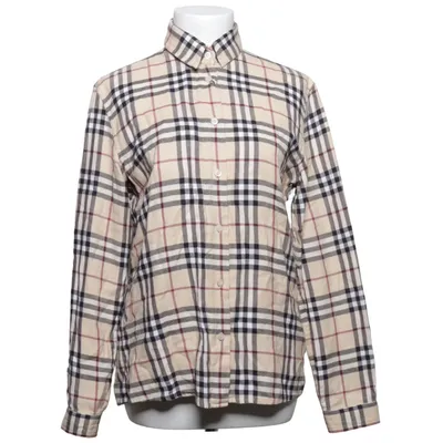 Skjorte (Beige, Flerfarvet) fra Burberry Bomuld