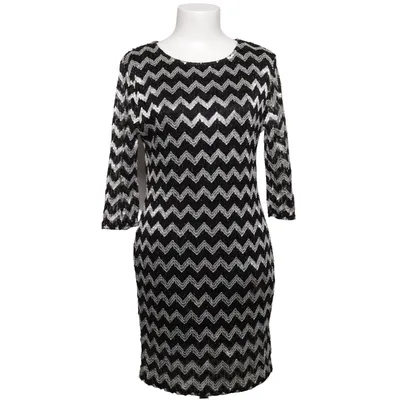 Robe (Noir, Argent) de Cameo Rose Élasthane, Fibre métallique, Polyamide, Polyester
