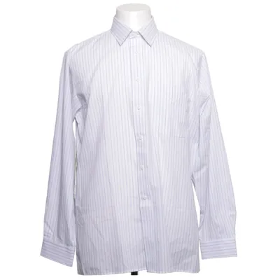 Shirt (White, Blue) from Mc Lloy'd Cotton, Polyester