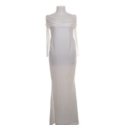 Långklänning (Vit) från Shein Elastan, Polyester