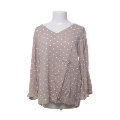 Blouse (Beige, White) from I Say Viscose