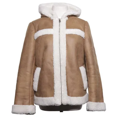 Shearlingjakke (Brun, Hvid) fra Boden Polyester
