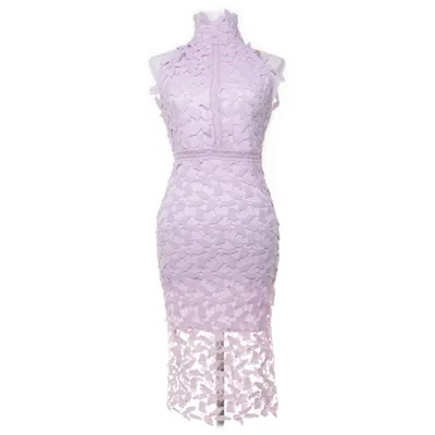 Halterneck dress (Purple) from CBR Cotton, Polyester