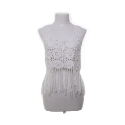 Väst (Vit) från H&M Conscious Collection Akryl, Ekologisk bomull, Polyamid