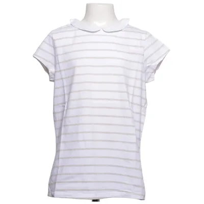 Top (White, Gold) from Okaïdi Cotton, Metallic fiber, Polyester