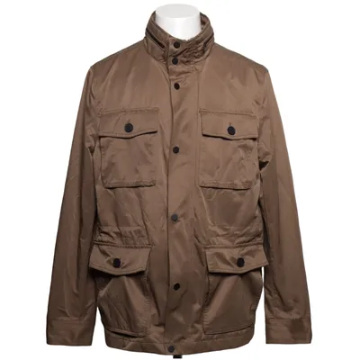 Safarijakke (Grøn, Beige) fra H&M Man Polyester, Bomuld