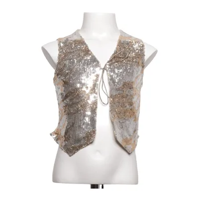Jakkesætsvest (Sølv, Guld, Beige) fra Taki-To Wien Polyester, Viscose